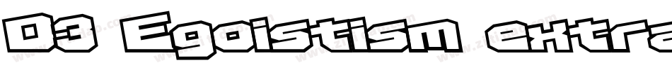 D3 Egoistism extra字体转换